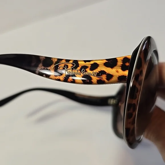 Roberto Cavali Ladies Full Moon Leopard Print Sunglasses - Picture 4 of 7
